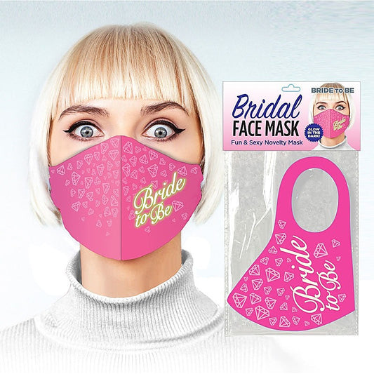 Little Genie Bridal Face Bride To Be Glow Novelty Mask Pink
