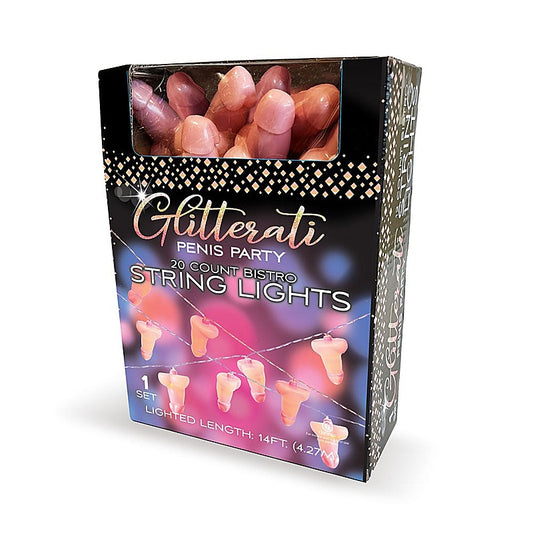 Little Genie Glitterati Novelty Penis Party String Light