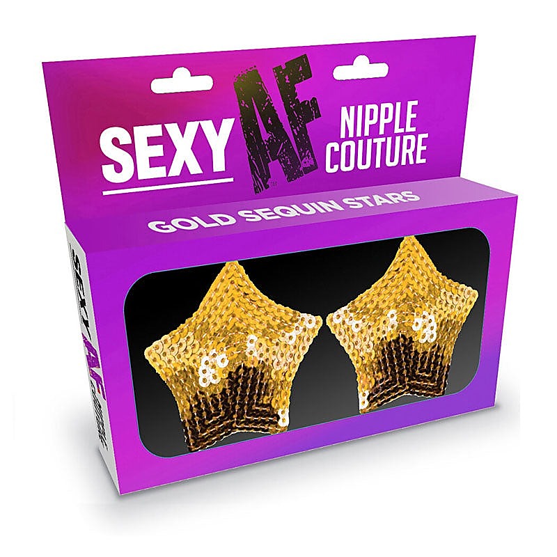 Star Shape Nipple Couture Sequin Pasties By Little Genie - Breast and Nipple Toys
