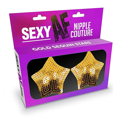 Star Shape Nipple Couture Sequin Pasties By Little Genie - Breast and Nipple Toys