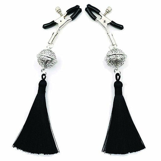 Little Genie Sexy AF Black Tassle Nipple Clamps