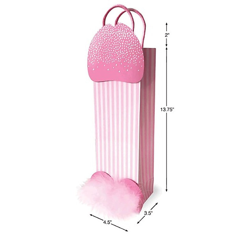 3D Sparkling Penis Novelty Gift Bag By Little Genie - Party Gifts and Novelties