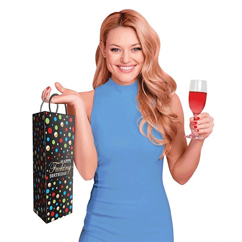 Happy Fucking Birthday Naughty Gift Bag By Little Genie - Party Gifts and Novelties