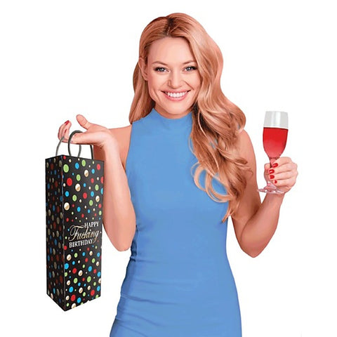 Happy Fucking Birthday Naughty Gift Bag By Little Genie - Party Gifts and Novelties