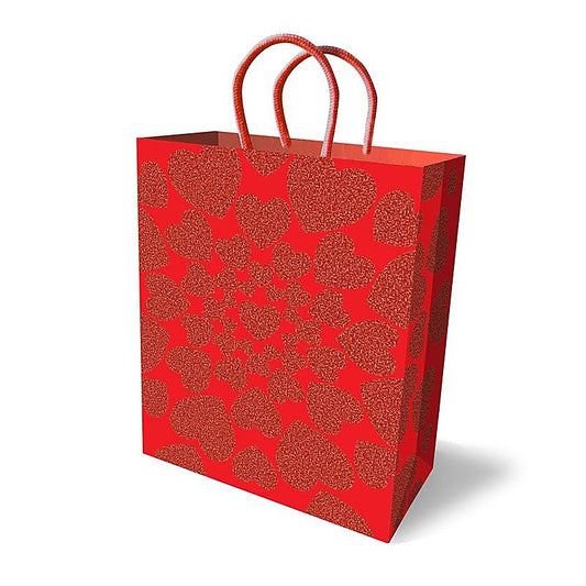 Little Genie Glitter Hearts Novelty Party Gift Bag