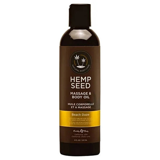 Scented Hemp Seed Massage And Body Oil By Earthly Body - Massage Oils and Lubricants