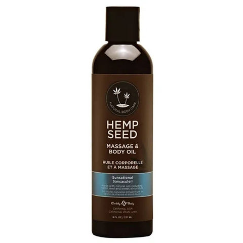 Scented Hemp Seed Massage And Body Oil 237 Ml - Massage Oils and Lubricants