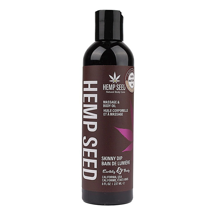 Scented Hemp Seed Massage And Body Oil 237 Ml - Massage Oils and Lubricants