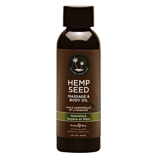 Earthly Body Hemp Seed Scented Massage And Body Oil 59 Ml - Massage Oils and Lubricants