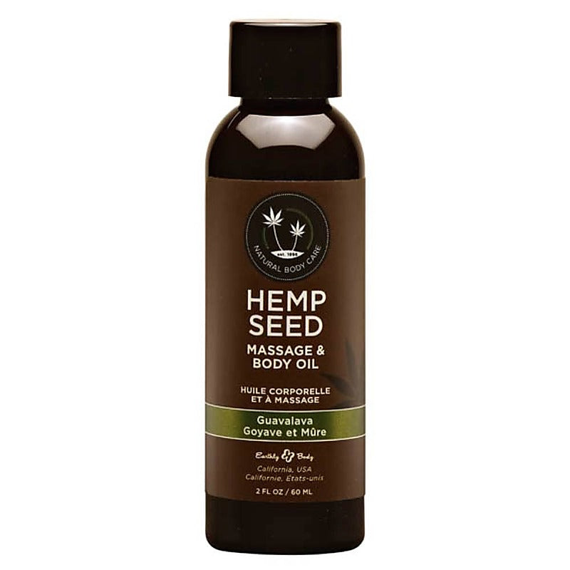 Earthly Body Hemp Seed Scented Massage And Body Oil 59 Ml - Massage Oils and Lubricants