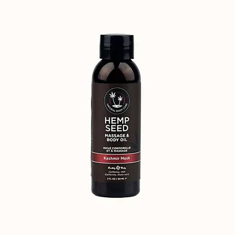 Earthly Body Hemp Seed Scented Massage And Body Oil 59 Ml - Massage Oils and Lubricants