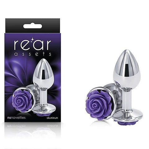 Rear Assets Rose Metal Butt Plug By Ns Novelties - Butt Plugs