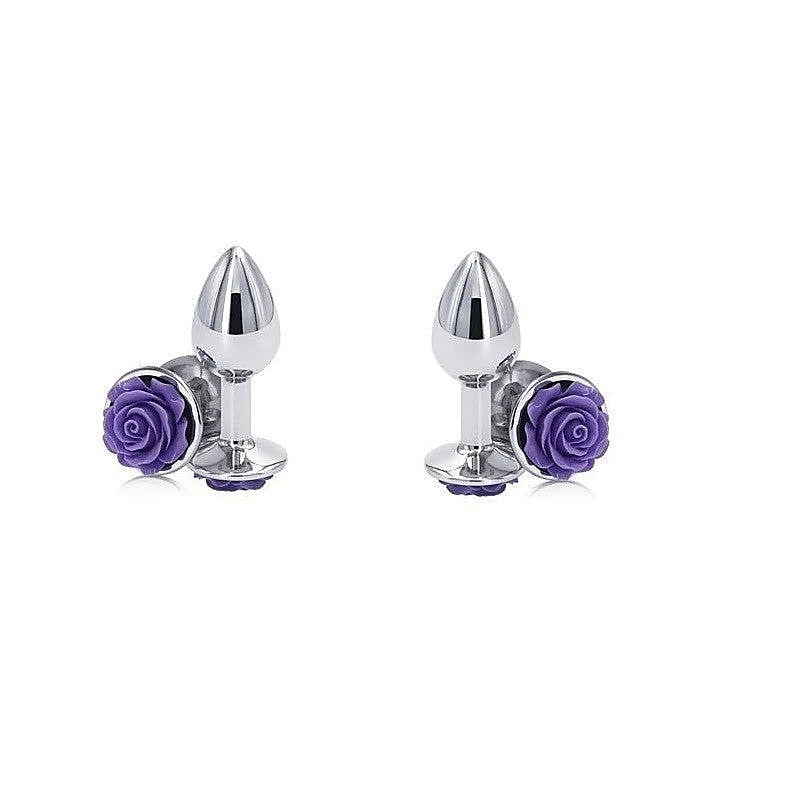 Rear Assets Rose Metal Butt Plug By Ns Novelties - Butt Plugs