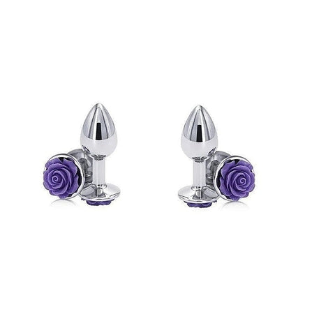 Rear Assets Rose Metal Butt Plug By Ns Novelties - Butt Plugs