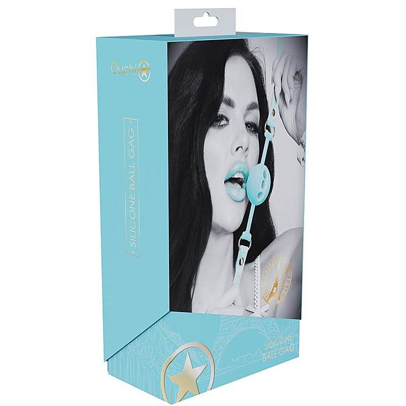 Ouch! Paris Collection Breathable Ball Gag By Shots Toys - Bondage Gags and Bits