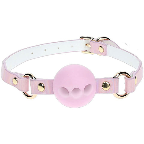 Ouch! Paris Collection Breathable Ball Gag By Shots Toys - Bondage Gags and Bits