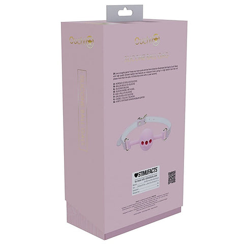 Ouch! Paris Collection Breathable Ball Gag By Shots Toys - Bondage Gags and Bits