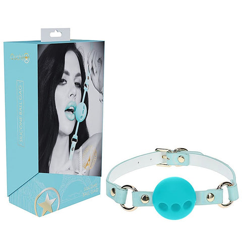 Ouch! Paris Collection Breathable Ball Gag By Shots Toys - Bondage Gags and Bits