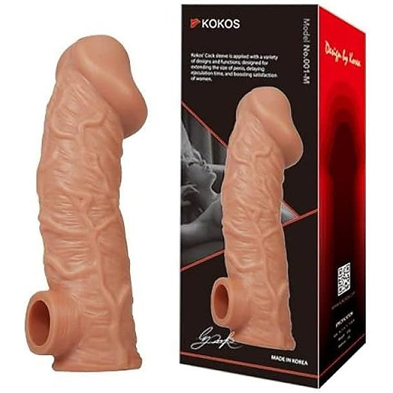 Premium Penis Extension Sleeve 1 Large By Kokos - Penis Sleeves and Extenders