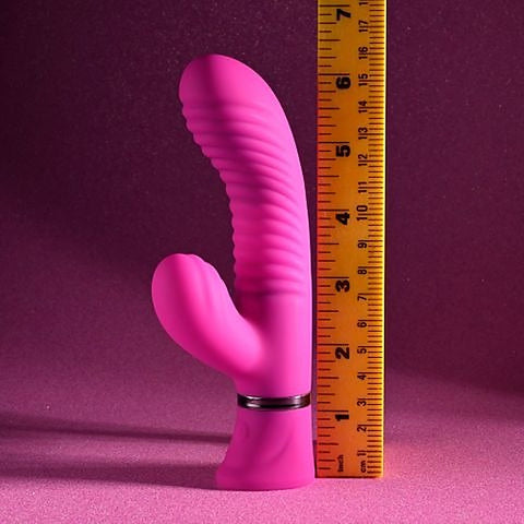 Selopa NEXT WAVE USB Rechargeable Dual Rabbit Vibrator Pink - Rabbit Vibrators