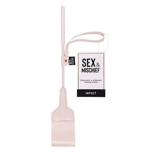 Peaches N Creame Bdsm Play Riding Crop By Sportsheets - Whips And Crops