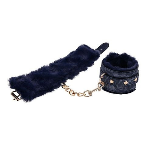 Cougar Fur Handcuffs by Sportsheets - Cuffs And Restraints