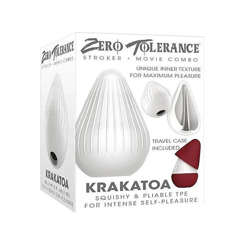 Zero Tolerance KRAKATOA Mini Male Stroker Egg White