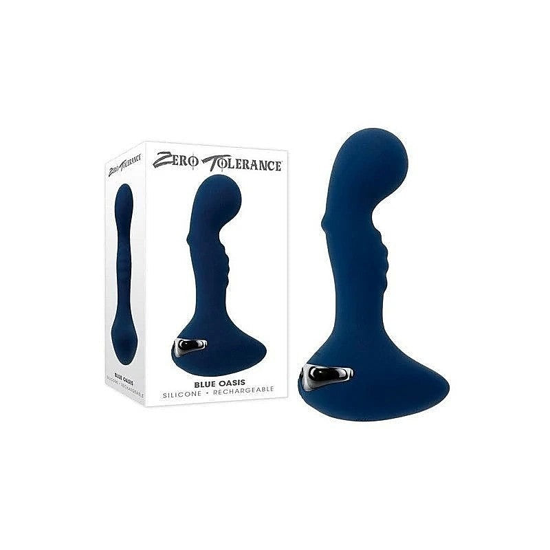 Zero Tolerance BLUE OASIS Vibrating Anal Plug Blue - Butt Plugs