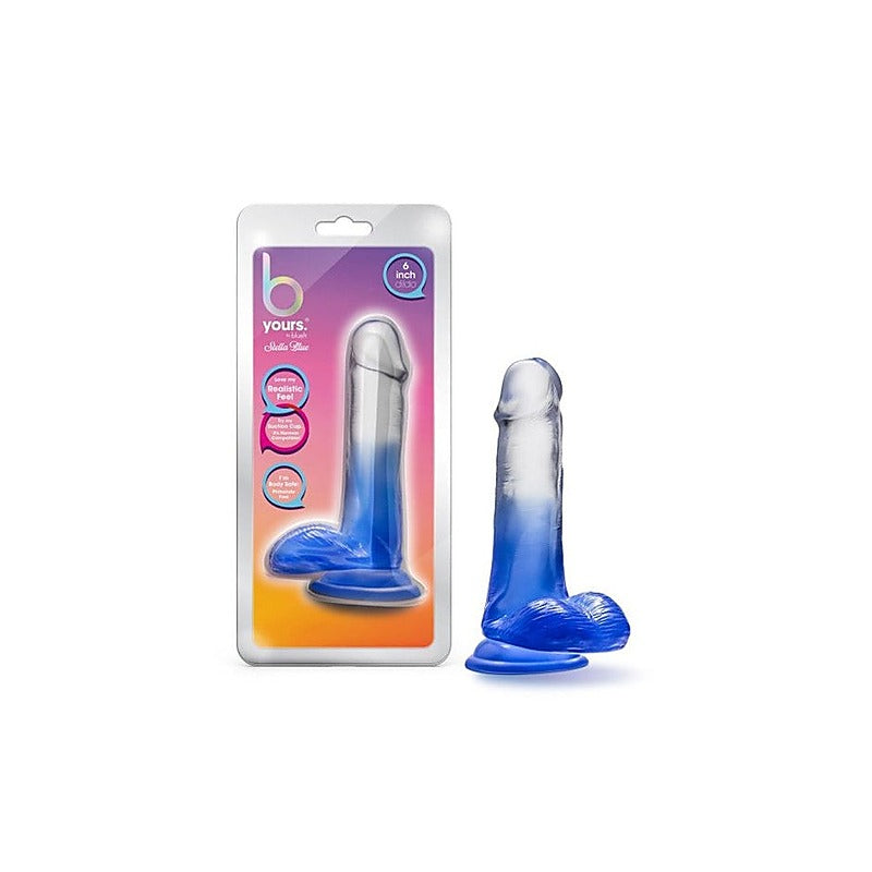 B Yours Morning Dew 6 Inch Realistic Dildo Stella Blue - Realistic Dildos