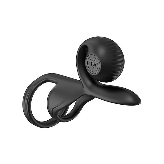 Snail Vibe Jovi Vibrating Couples Ring Black