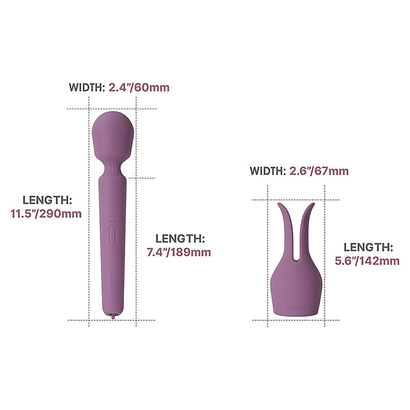 Emma Neo 2 Rabbit Ears Body Wand Massager By Svakom - Body Wands