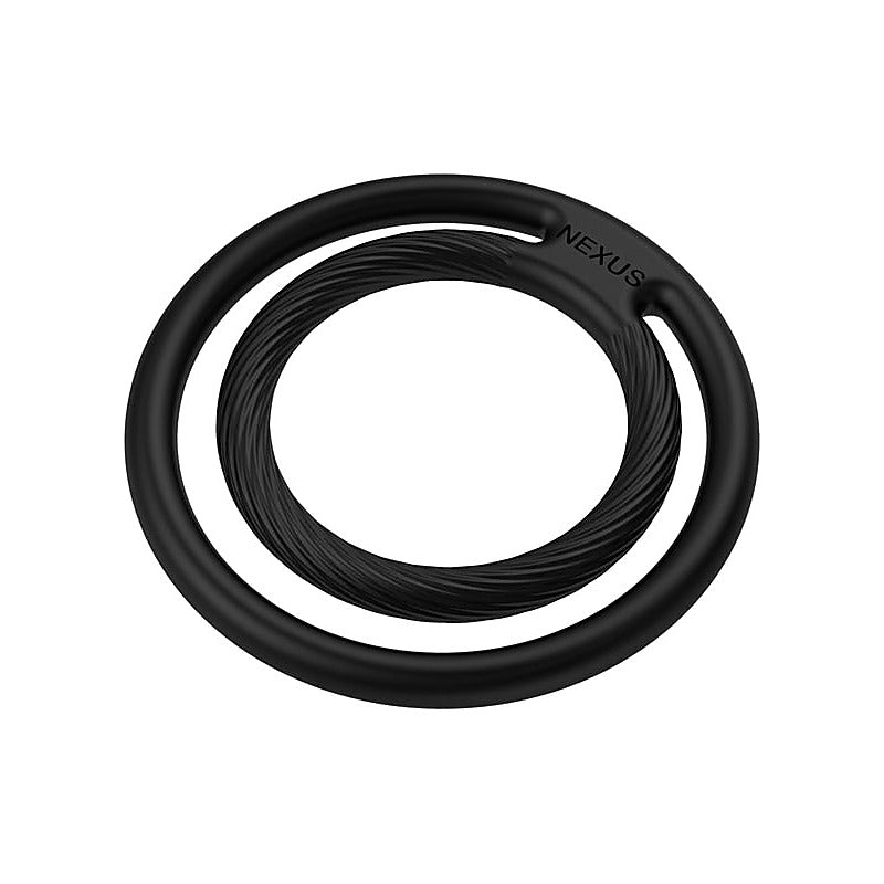 Double Enduro Silicone Cock & Ball Ring By Nexus - Ball and Cock Toys