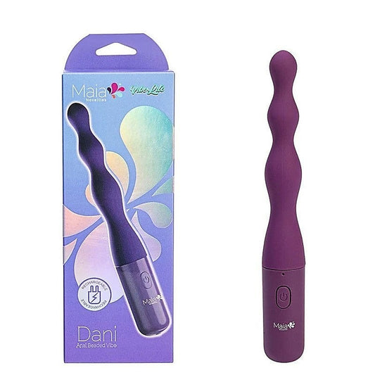 Maia DANI USB Rechargeable Beaded Anal Vibrator - Anal Vibrators