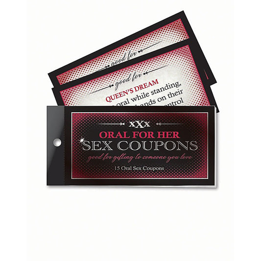 Little Genie Oral For Her Sex Coupons Set of 15 Coupons