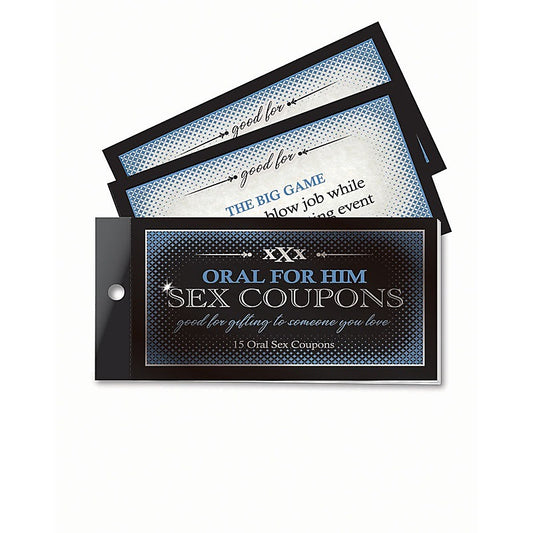 Little Genie Oral For Him Sex Coupons Set of 15 Coupons