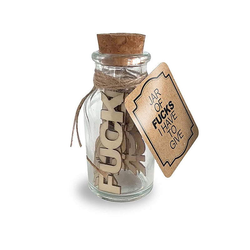 Jar Of Fucks I Have To Give By Little Genie - Party Gifts and Novelties