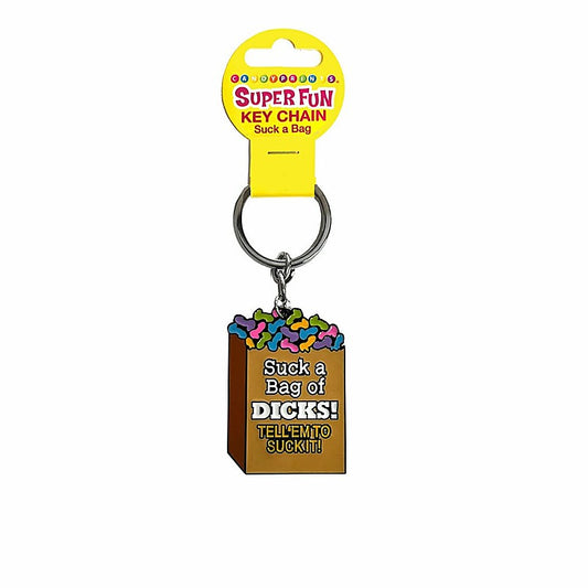 Little Genie Super Fun Suck A Bag Novelty Key Chain