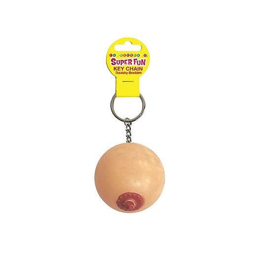 Little Genie Super Fun Squishy Boob Novelty Key Chain