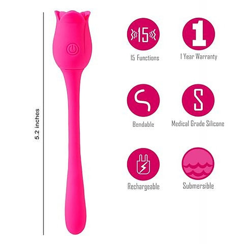 Maia Meadow Usb Rechargeable Flower Stimulator By Maia Toys - Personal Massagers