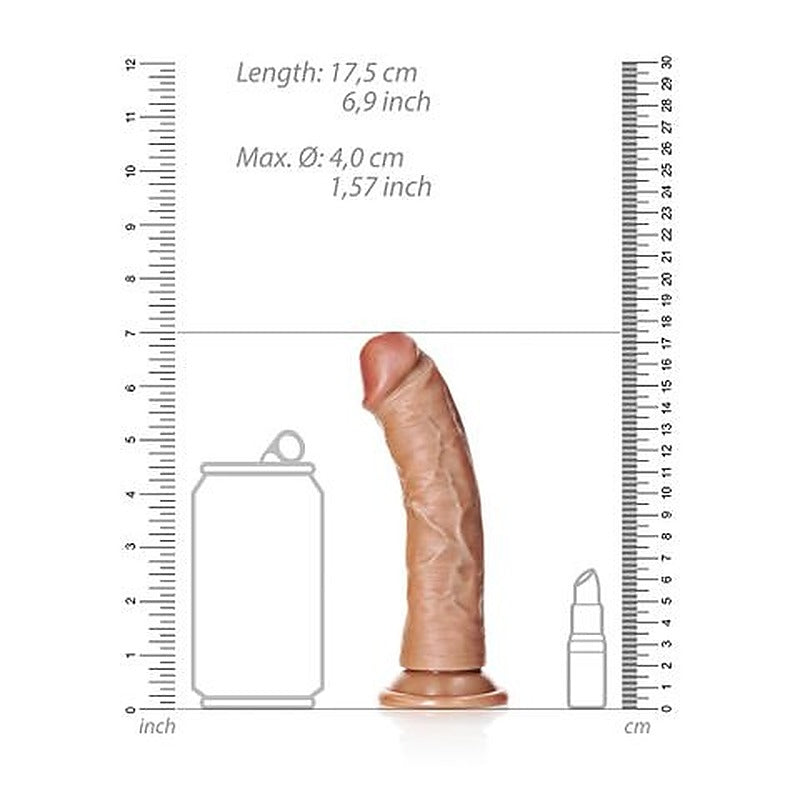 Realrock Realistic Regular Curved Dong By Shots Toys - Realistic Dildos