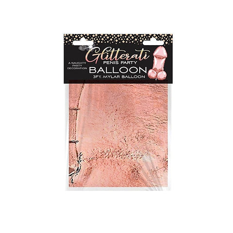Glitterati Rose Gold 90cm Mylar Balloon by Little Genie - Party Gifts and Novelties