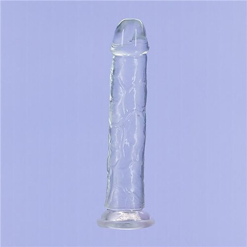 Addiction Crystal Realistic Dong Straight Clear - Realistic Dildos