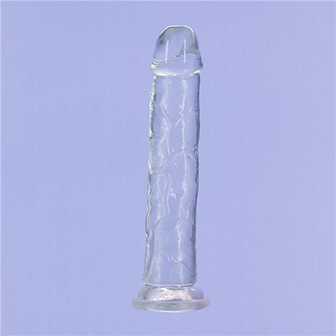 Addiction Crystal Realistic Dong Straight Clear - Realistic Dildos