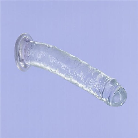 Addiction Crystal Realistic Dong Straight Clear - Realistic Dildos