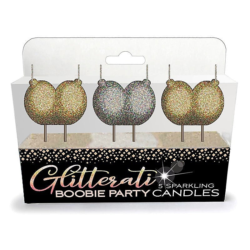 Glitterati Boobie Candle Set By Little Genie - Bachelorette and Bucks