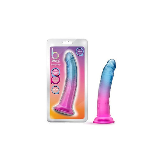 B Yours Beautiful Sky Realistic Dildo 7 Inch Sunset