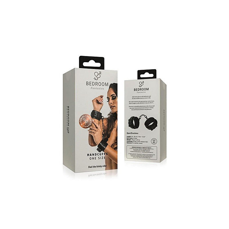Bedroom Fantasies Faux Leather Bdsm Handcuffs By Easytoys - Cuffs And Restraints