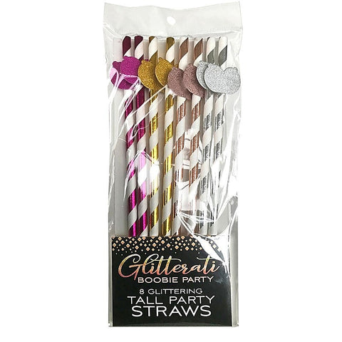 Boobie Tall Party Straws By Little Genie - Bachelorette and Bucks