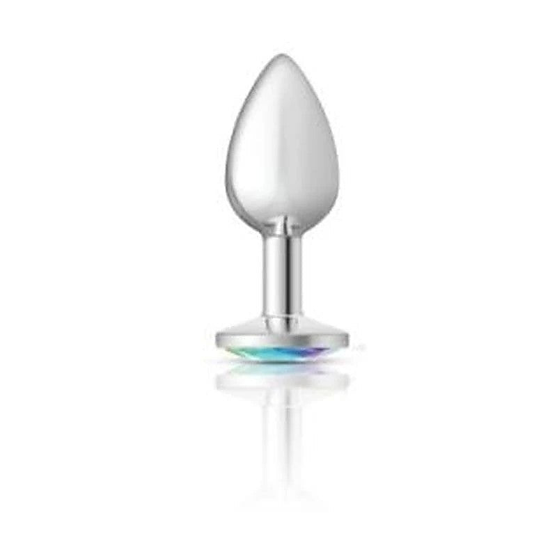 Cheeky Charms Silver Round Butt Plug By Viben - Butt Plugs