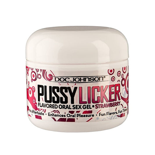 Pussy Licker Oral Sex Strawberry Gel By Doc Johnson - Massage Oils and Lubricants